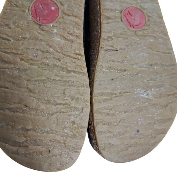 Haflinger Boiled Wool Grizzly Gray Clogs Slippers Size 38 US 7 Felt Cork Comfort - Picture 11 of 13